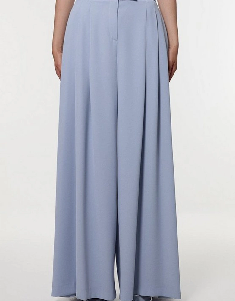 Soft Tailored Waist Wide Leg Trousers
