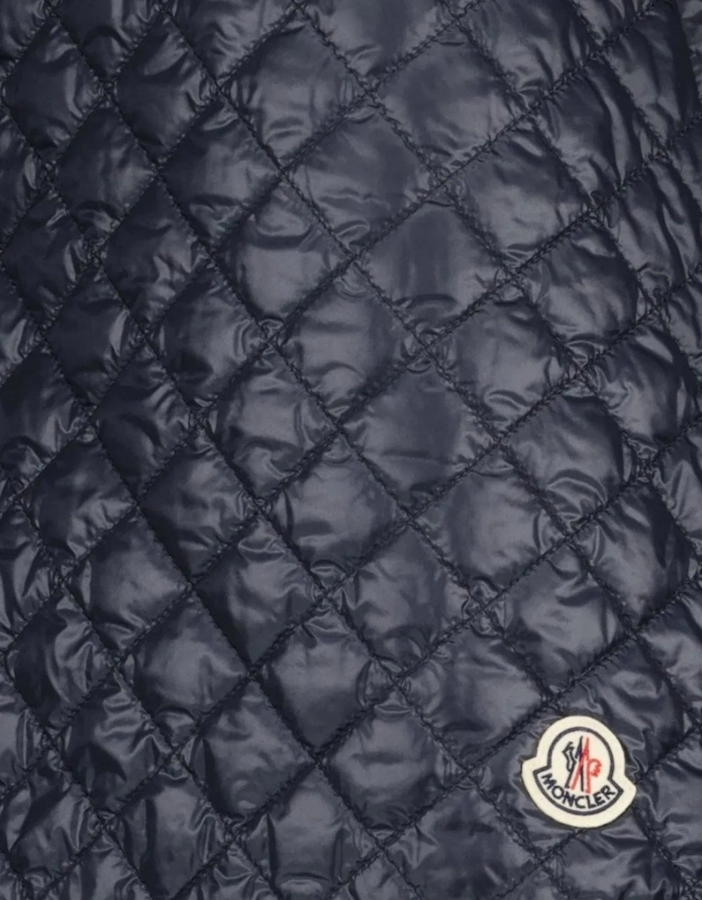 Womens Quilted Skirt Navy