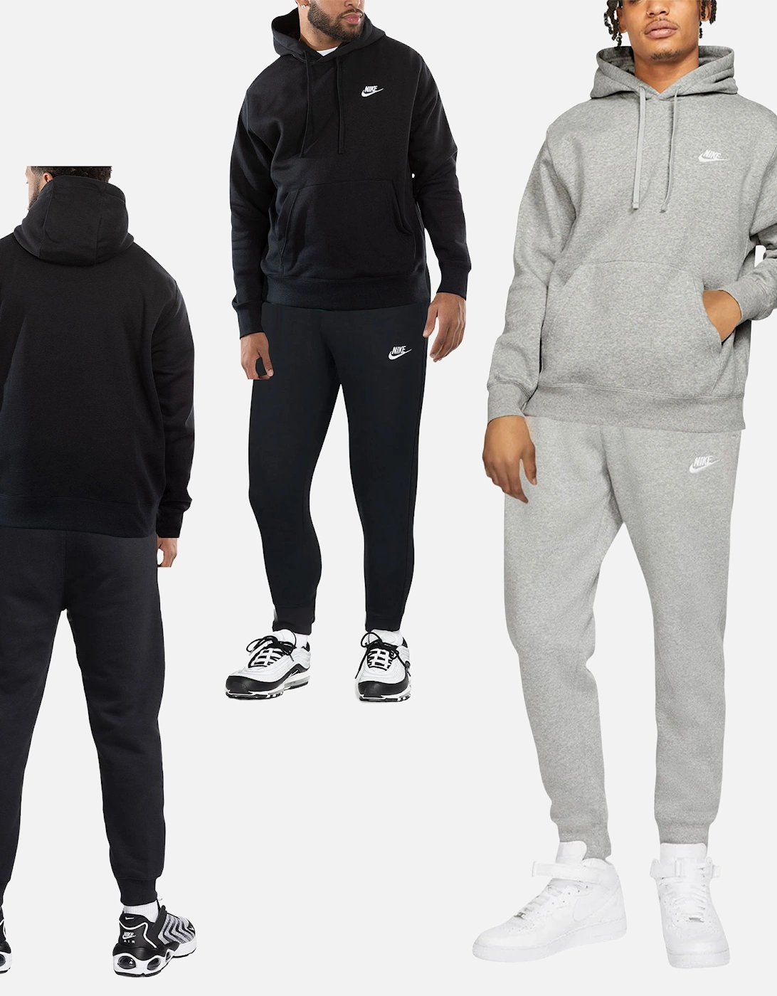 Club Mens Tracksuits Fleece Joggers Relaxed Fit Pullover Overhead Hoodie, 10 of 9