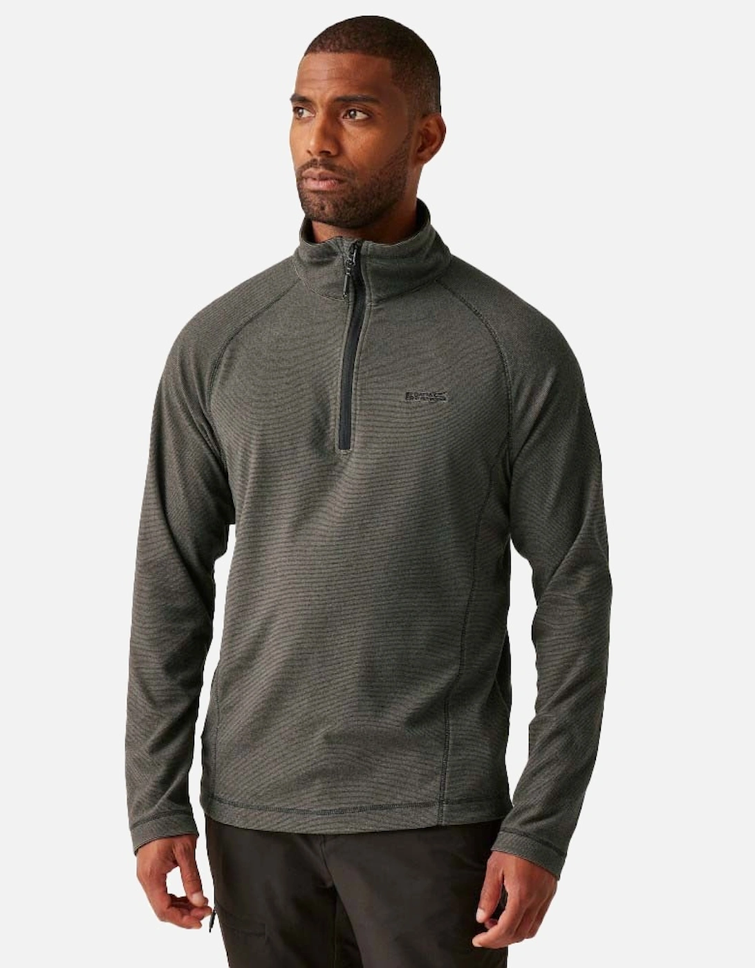 Mens Montes Lightweight Half Zip Summer Fleece Top, 5 of 4