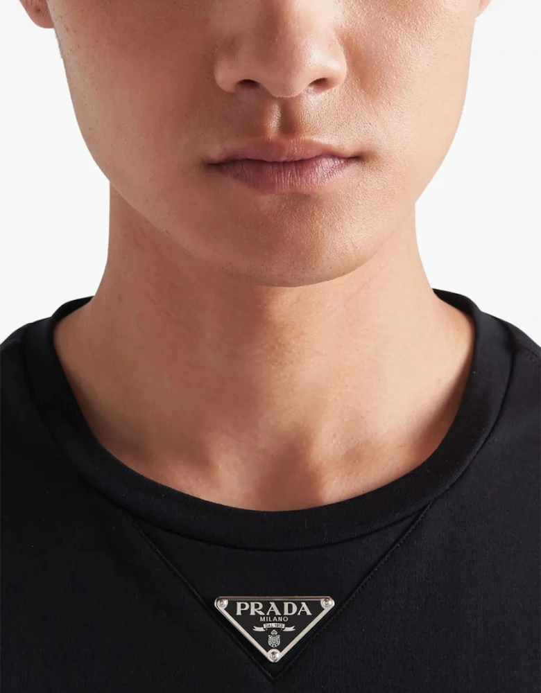 Triangle Plaque T-Shirt in Black