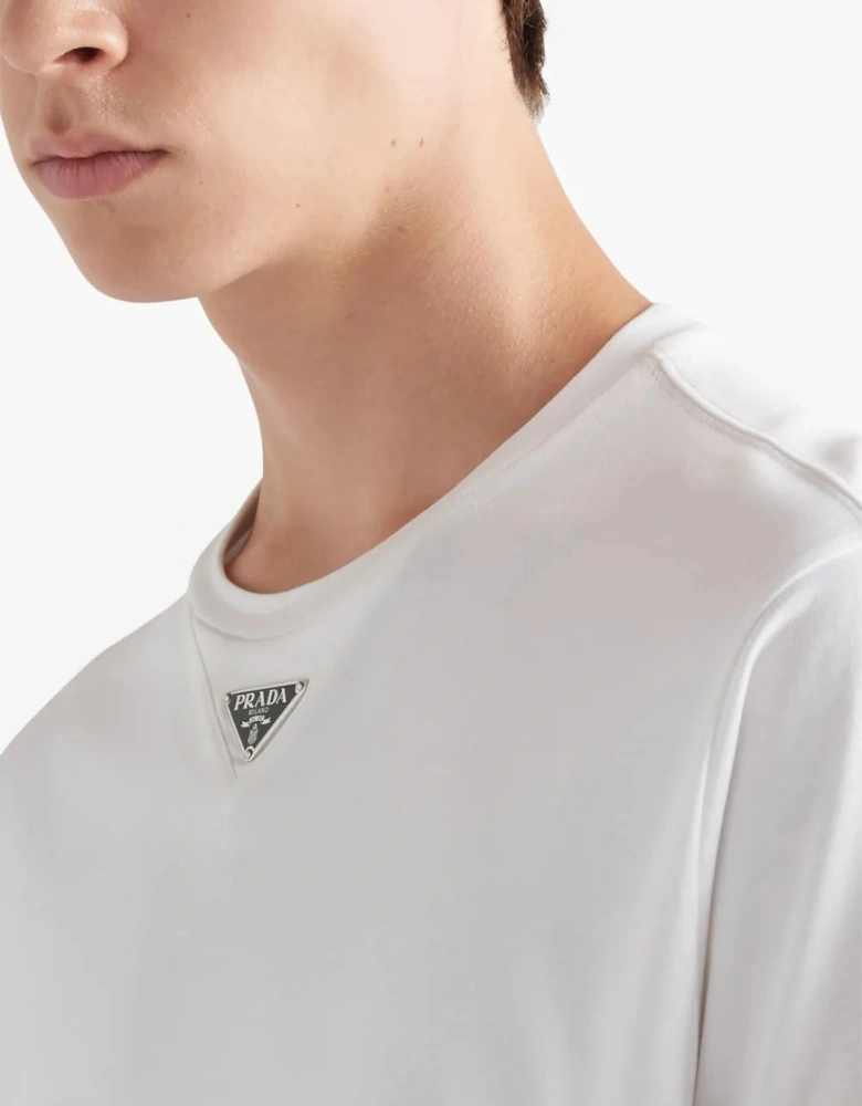 Triangle Plaque T-Shirt in White
