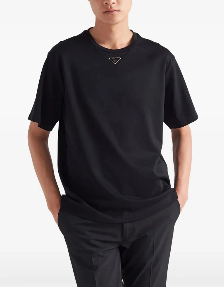 Triangle Plaque T-Shirt in Black