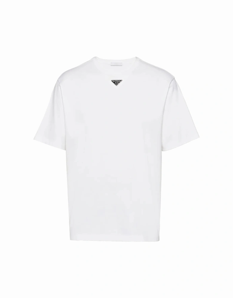 Triangle Plaque T-Shirt in White