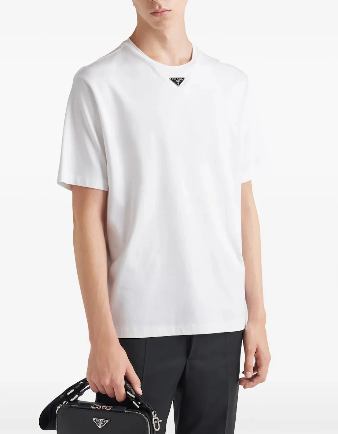 Triangle Plaque T-Shirt in White
