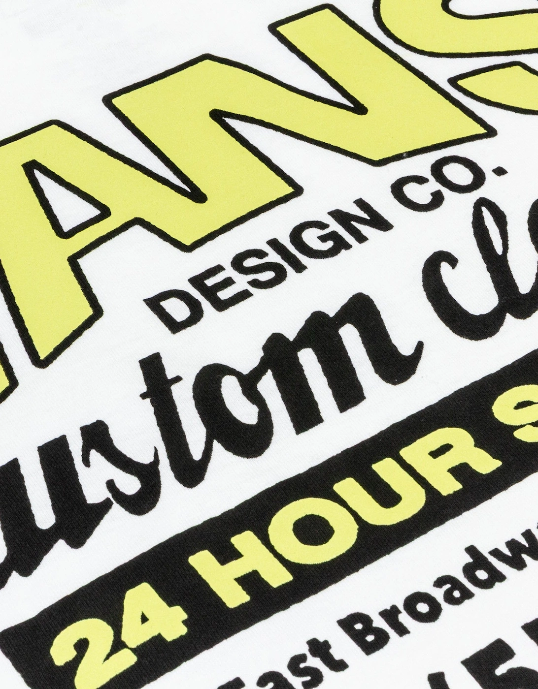 Shop Front T-Shirt - White/Sunny Yellow