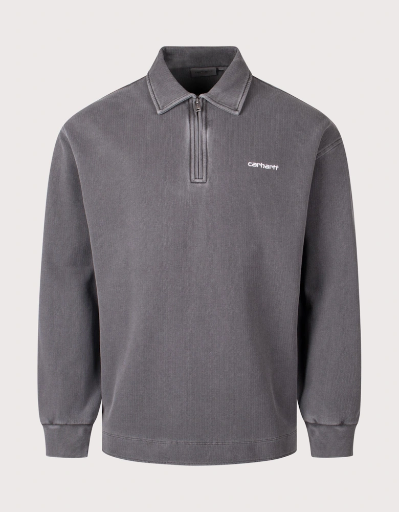 Pique Script Sweatshirt