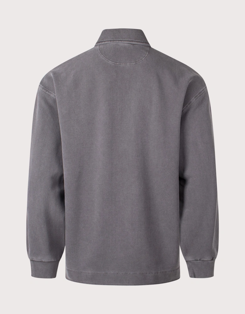 Pique Script Sweatshirt