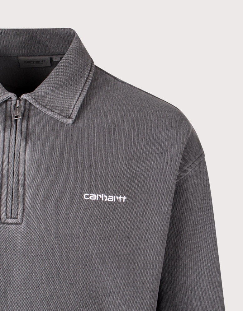Pique Script Sweatshirt