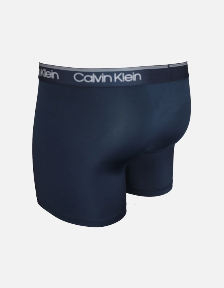 3-Pack Microfiber Stretch Boxer Briefs, Ink / Pale Lime Yellow / Lively Teal