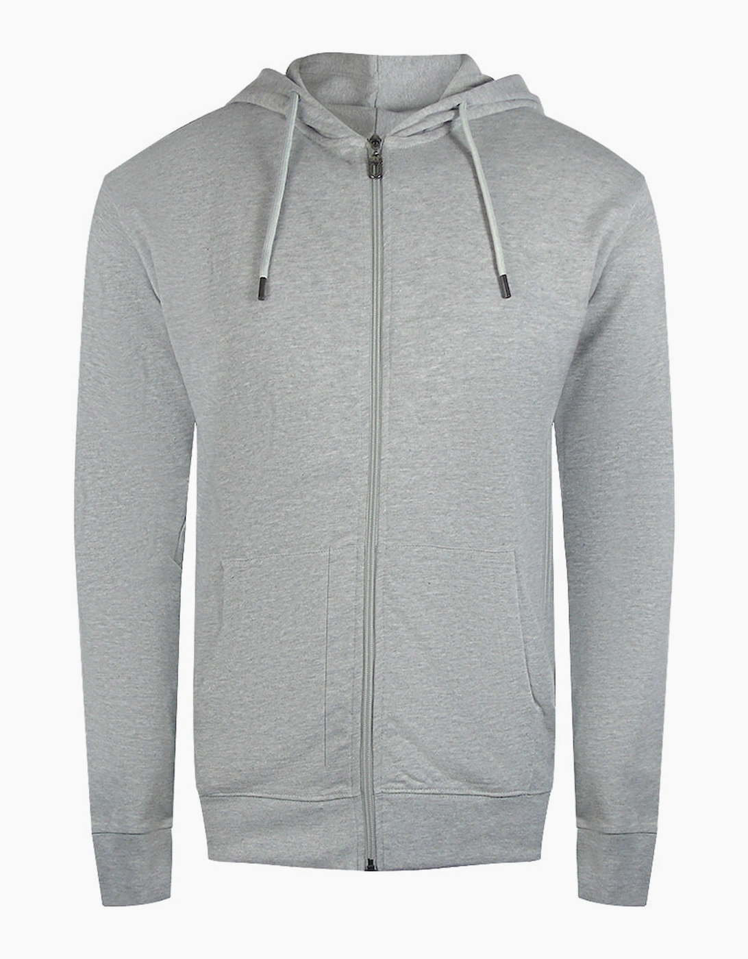 Roberto Cavalli Men's Grey Cavalli Class Bold Floral Logo Zip-Up Hoodie  42 Xl