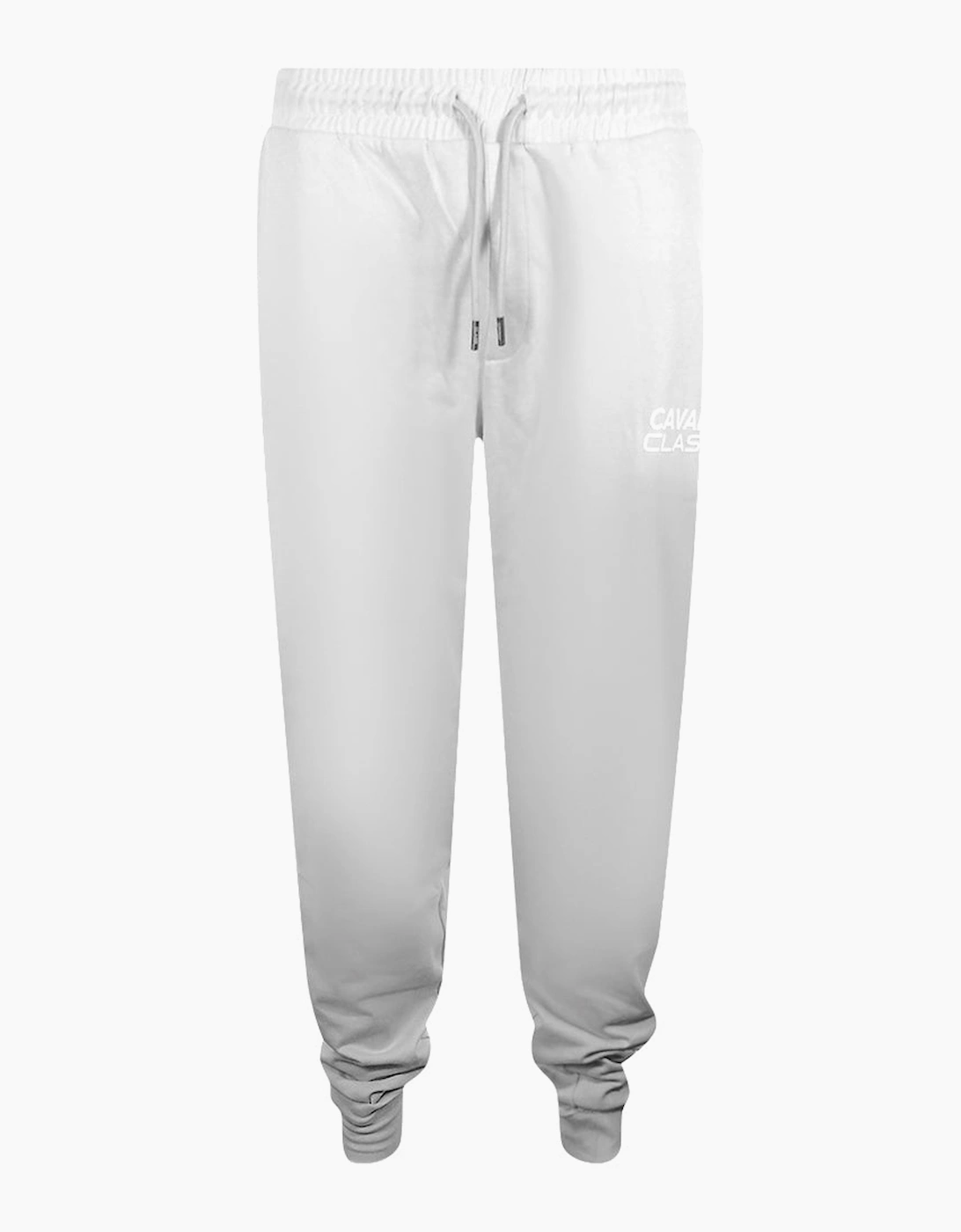 Men's Cavalli Class Bold Logo Light Grey Sweatpants - White - Size: 37/36/32