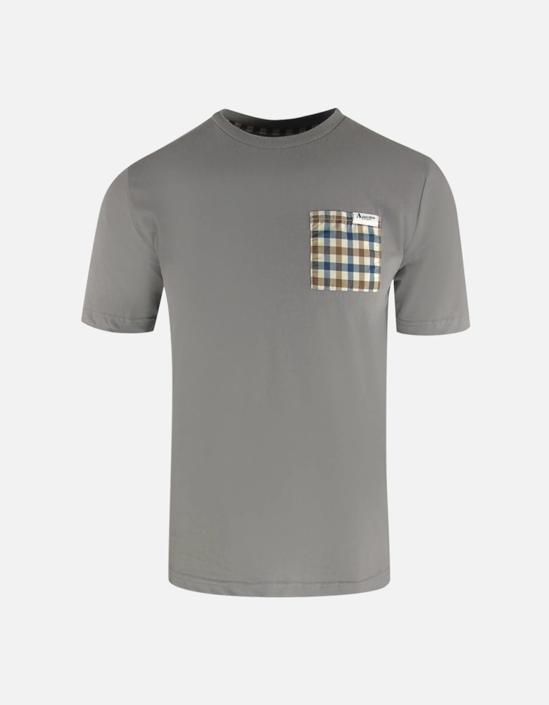 Active Check Pocket Grey T-Shirt