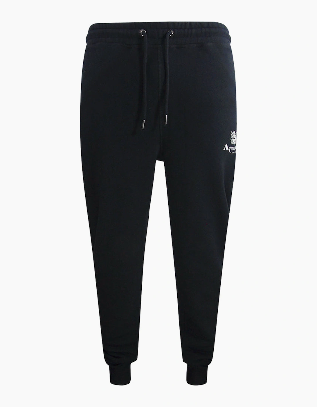 Aquascutum Men's Black Active Basic Rib Track Pant Sweatpants  32/30/31 S