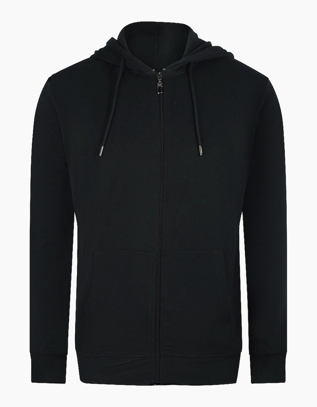 Roberto Cavalli Men's Black Cavalli Class Bold Floral Logo Zip-Up Hoodie  42 Xl