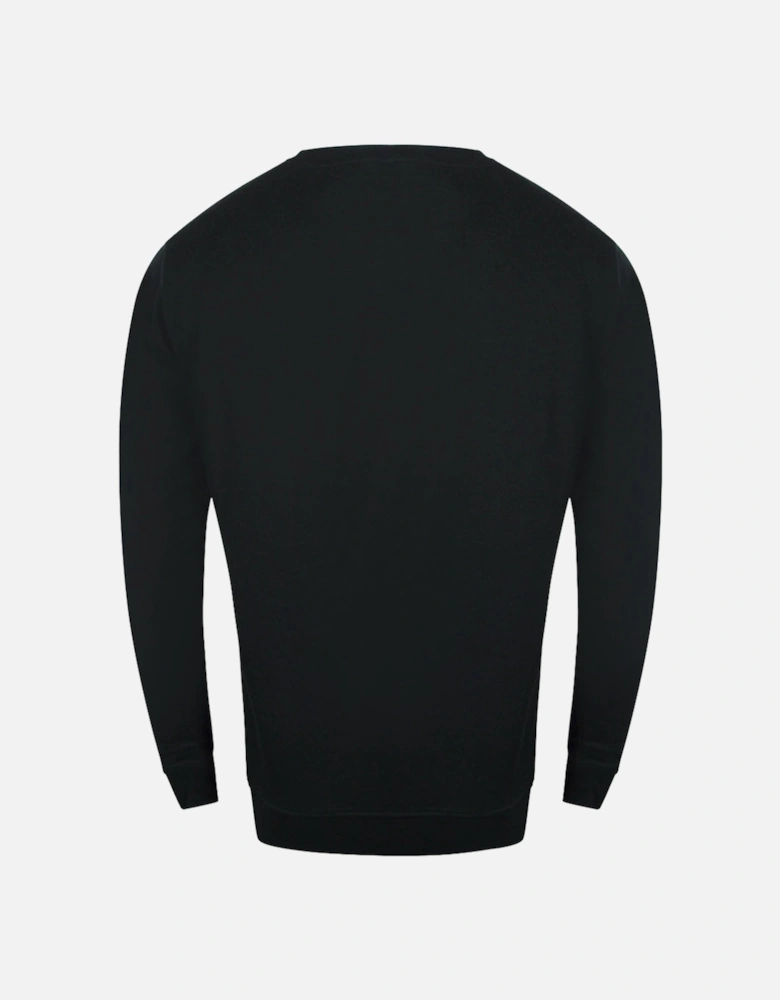 Cavalli Class Taped Shoulders Black Sweatshirt