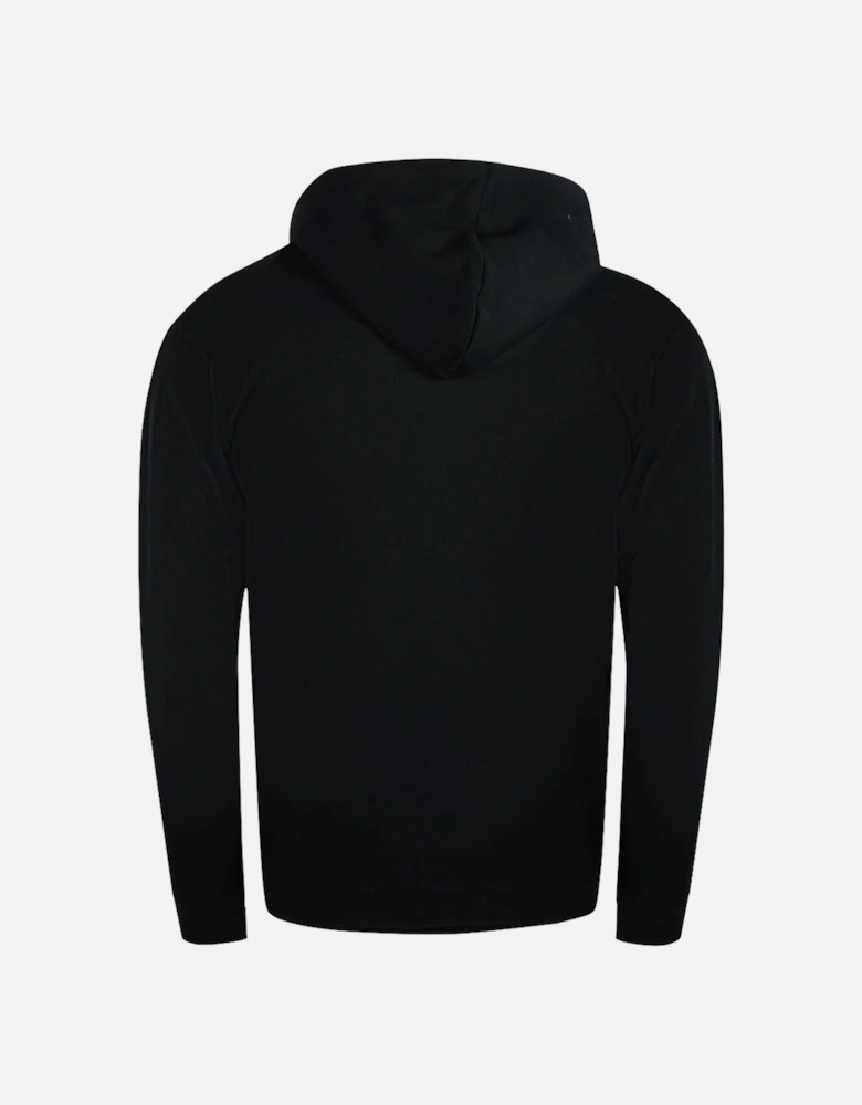 Cavalli Class Bold Tiger Graphic Logo Black Zip-Up Hoodie