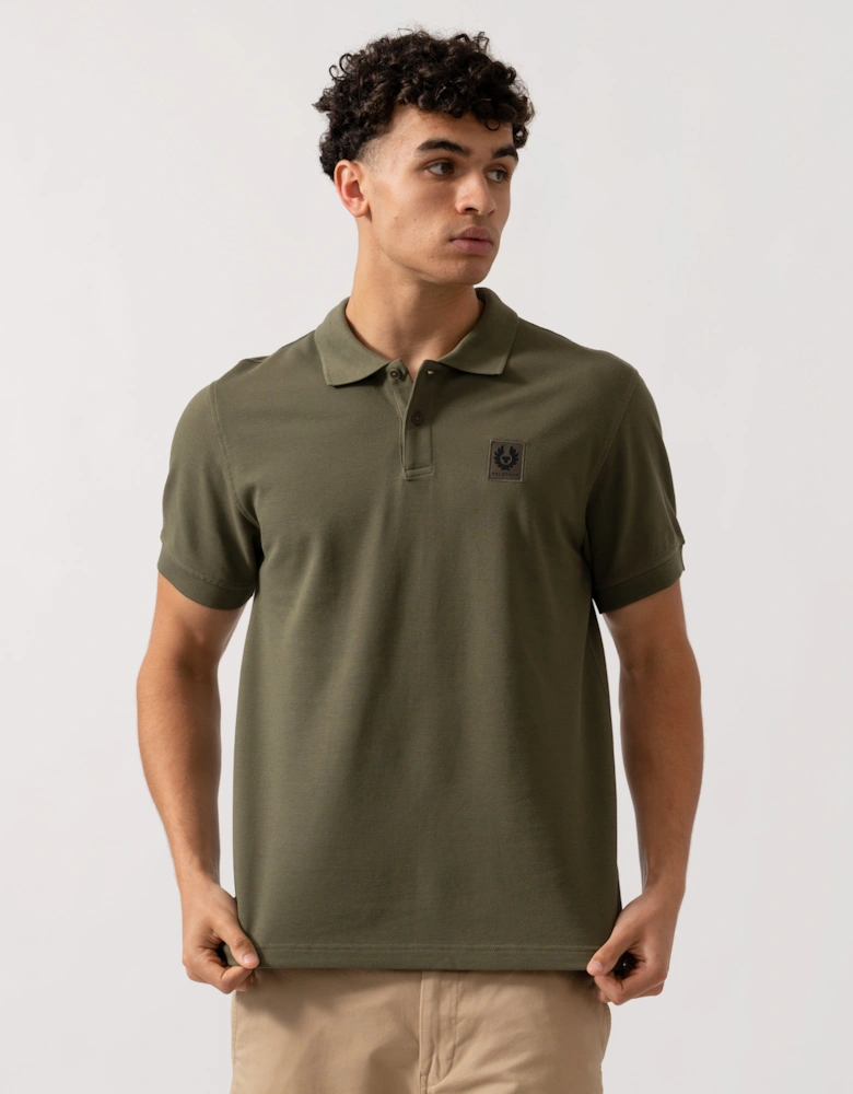 Short Sleeved Mens Polo - True Olive