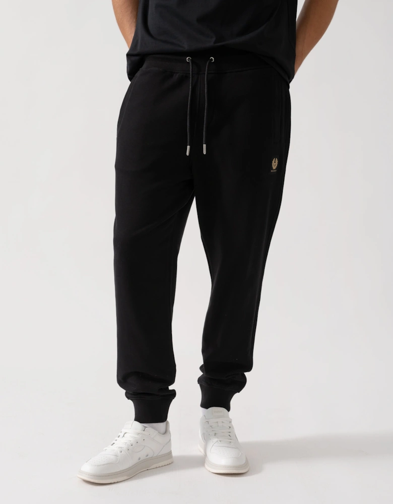 Mens Patch Logo Sweatpants - Black