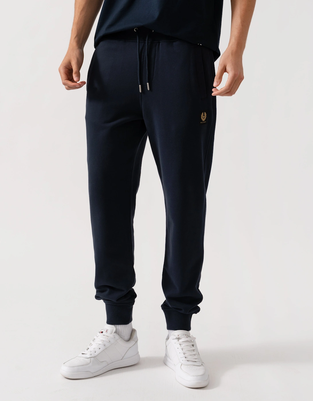 Belstaff Men's Navy Patch Logo Sweatpants - Dark Ink  M