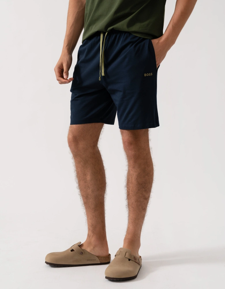 BOSS Orange Mix&Match Mens Stretch-Cotton Regular-Rise Loungewear Shorts with Embroidered Logo