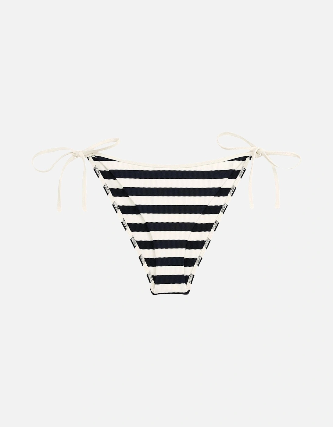 Nautical Stripe Ribbed Bikini Bottoms, Navy/Ivory, 6 of 5
