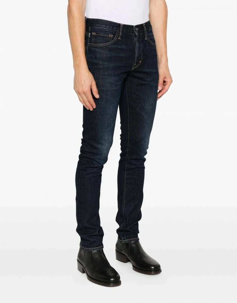 Broken Twill Slim Jeans Indigo