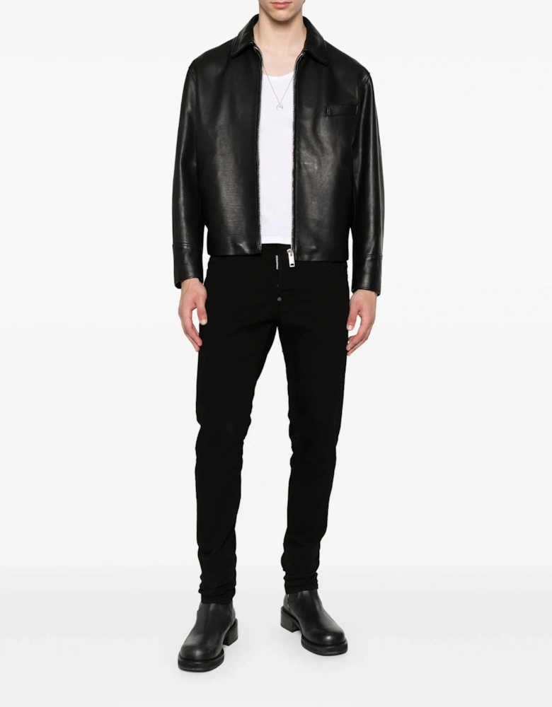 Solid Black Skater Jeans