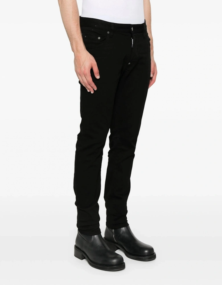 Solid Black Skater Jeans