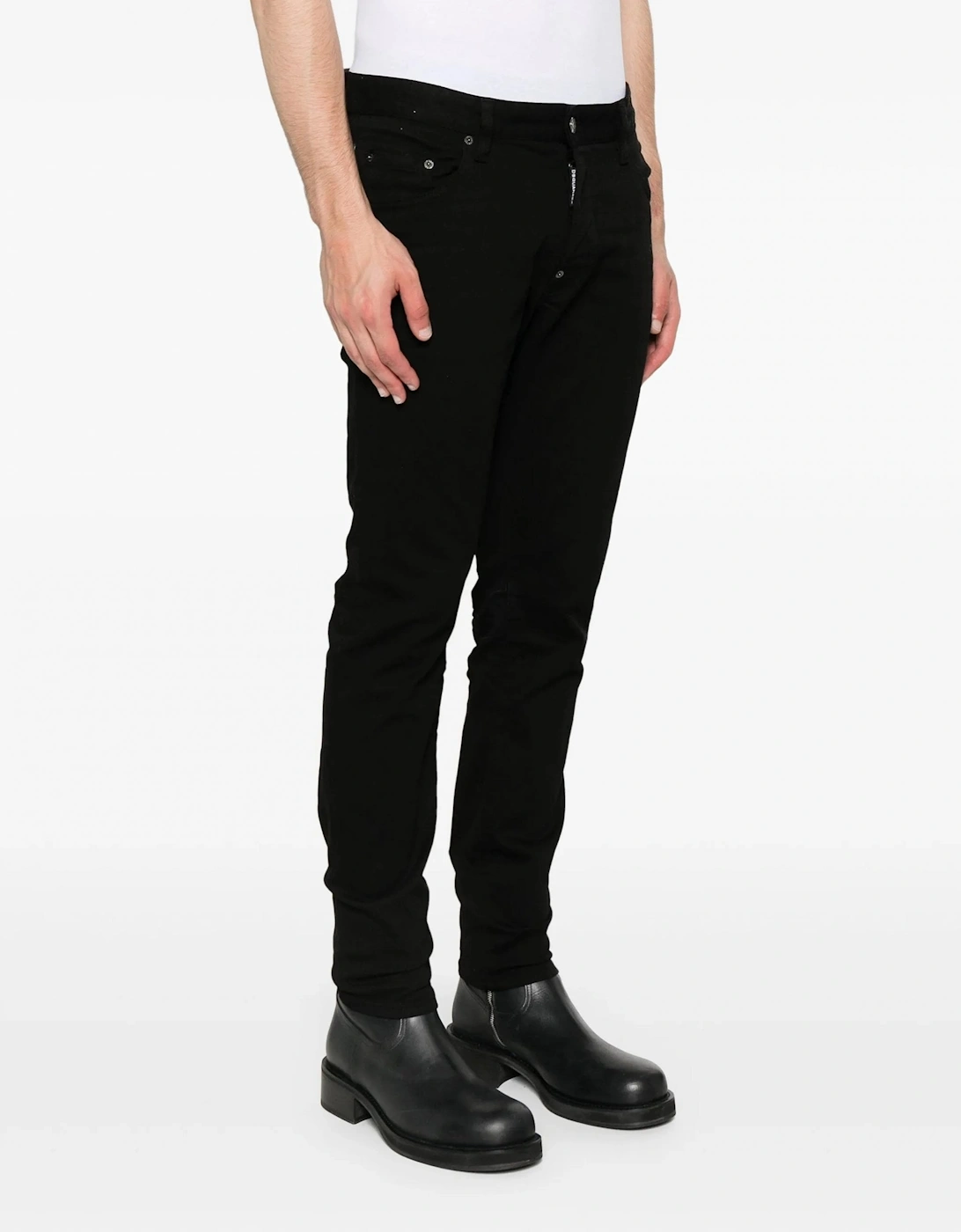 Solid Black Skater Jeans