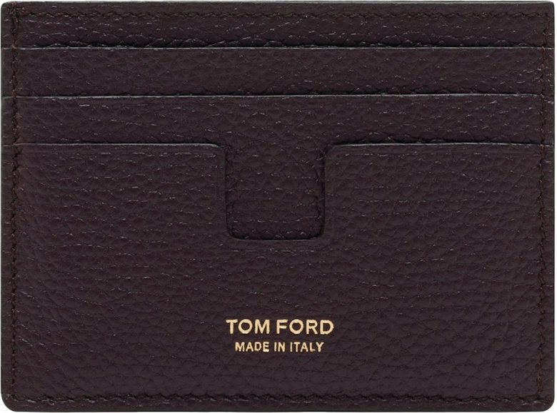 Soft Grain T Line Cardholder Burgundy