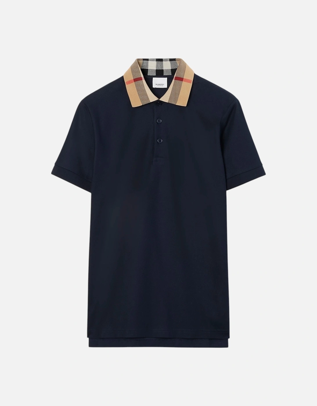 Mens Polo Shirts Classic Check Collar Casual Cotton Golf Polo Tee