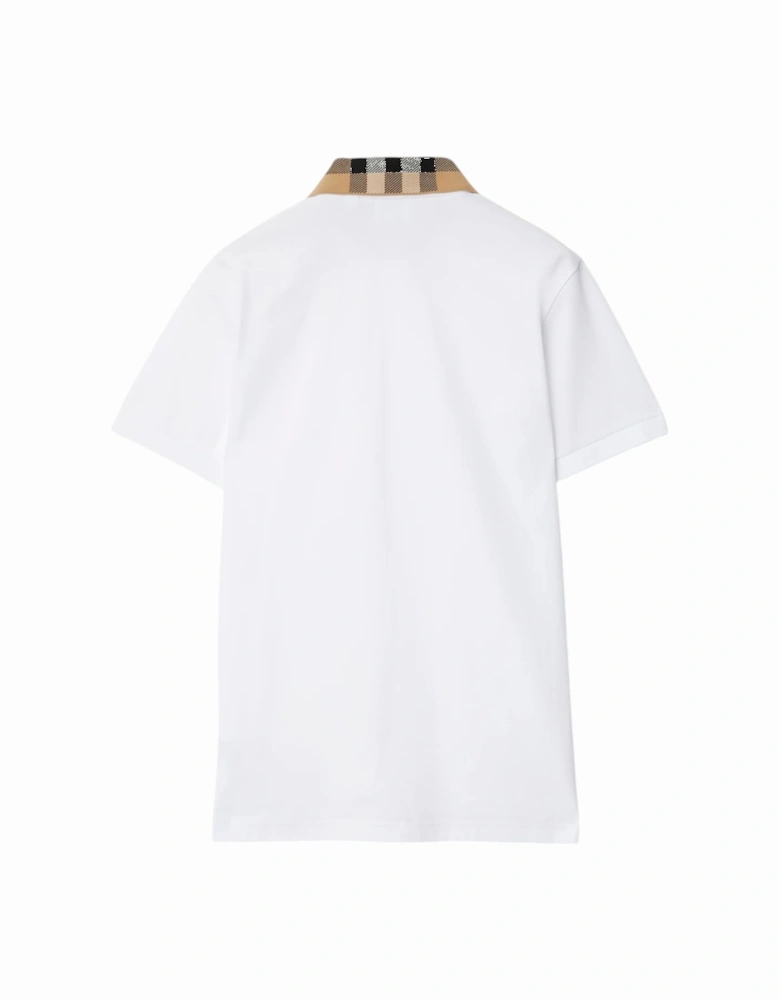 Mens Polo Shirts Classic Check Collar Casual Cotton Golf Polo Tee