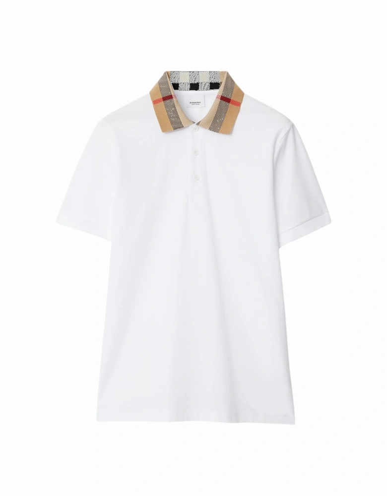 Mens Polo Shirts Classic Check Collar Casual Cotton Golf Polo Tee