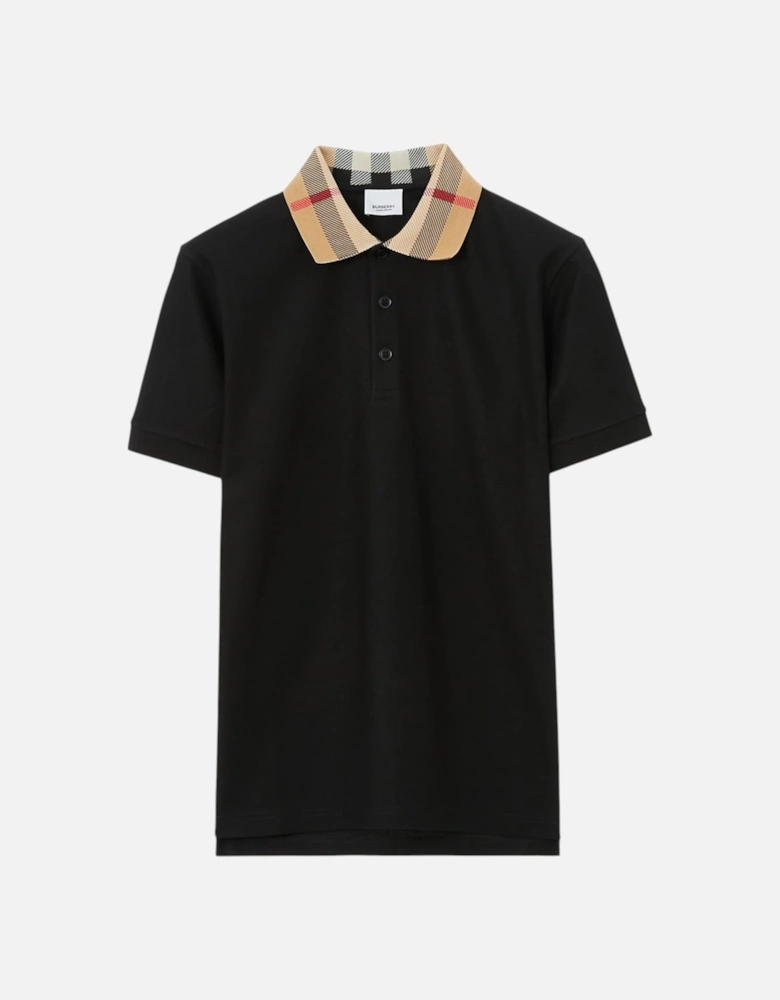 Mens Polo Shirts Classic Check Collar Casual Cotton Golf Polo Tee
