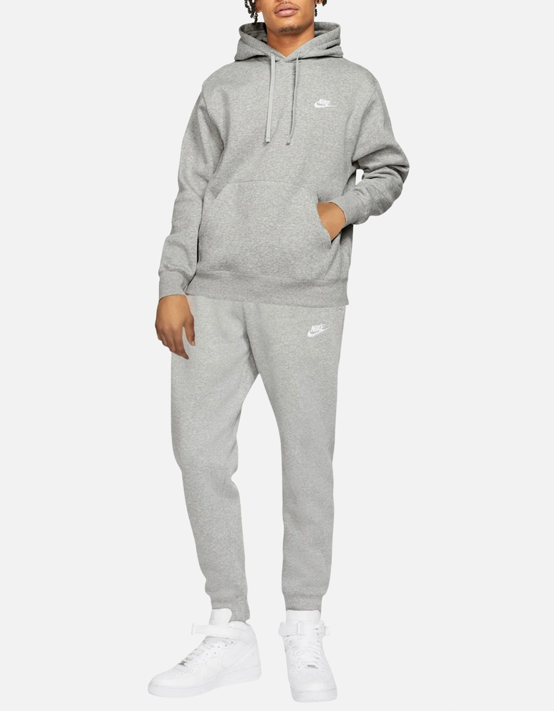 Club Mens Tracksuits Fleece Joggers Relaxed Fit Foundation Overhead Hoodie, 10 of 9