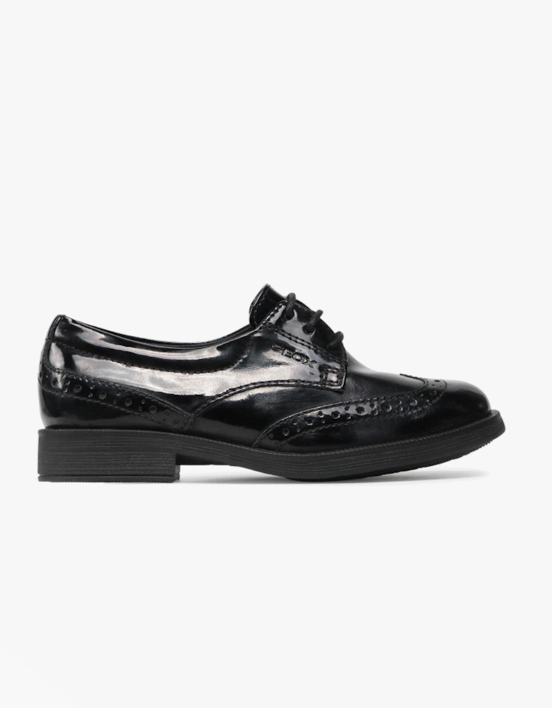 AGATA Girls Shoes Patent Black