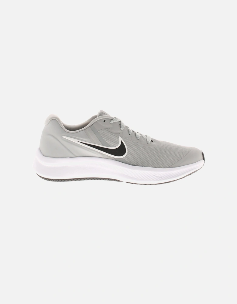 Boys Junior Trainers Star Runner 3 GS  Running Lace Up Shoes Grey UK Size