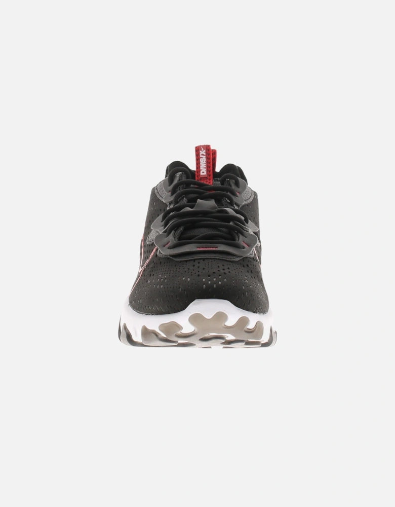 Nike Mens Trainers React Vision Lace Up Rubber Eva Outsole Black And Red UK Size