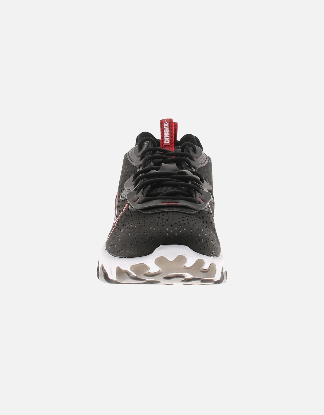 Nike Mens Trainers React Vision Lace Up Rubber Eva Outsole Black And Red UK Size
