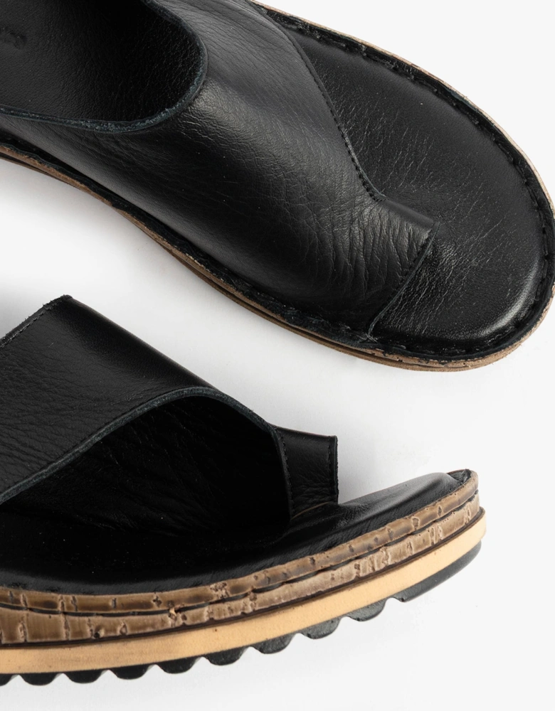 ELISSA Womens Toepost Sandals Black