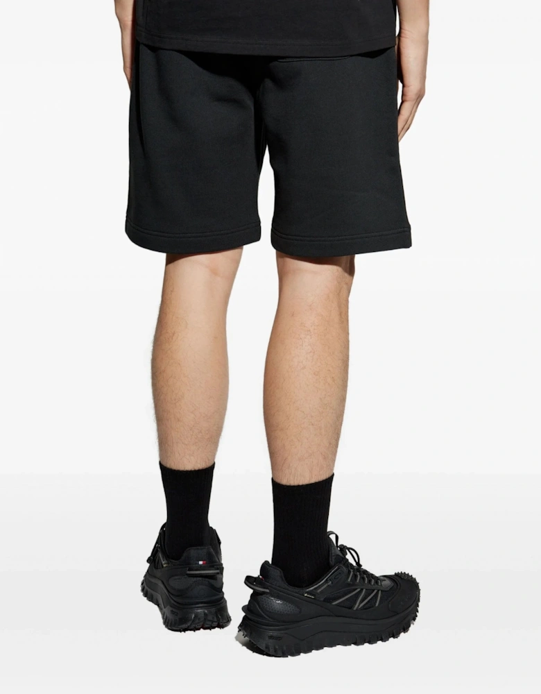 Patch Logo Jersey Shorts Black