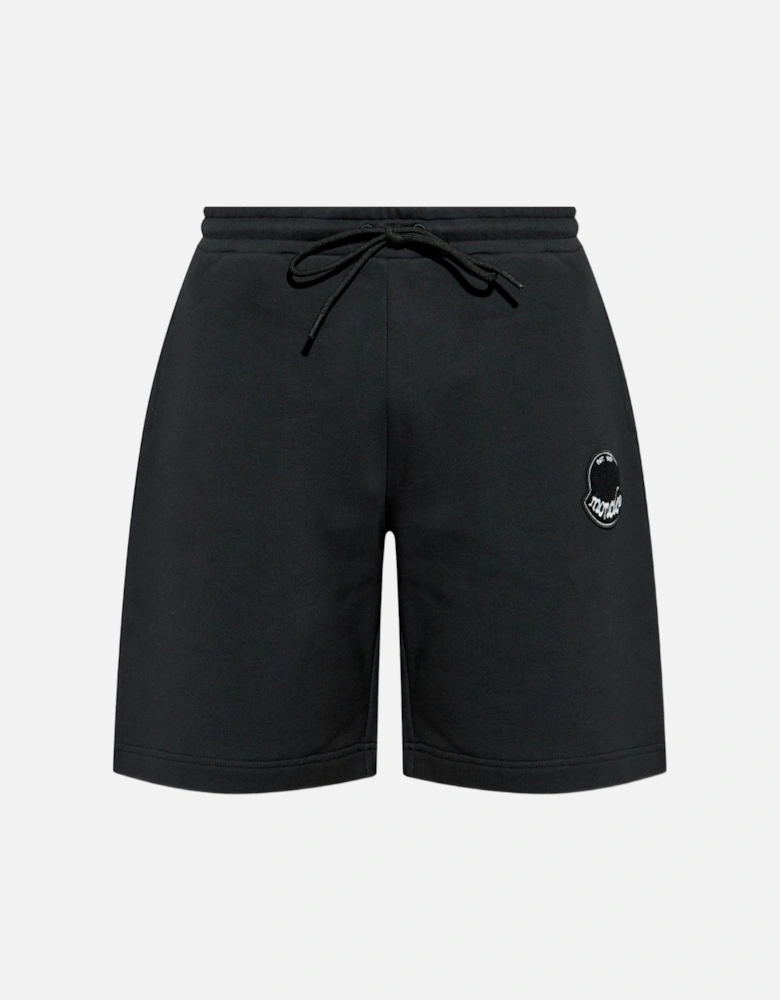 Patch Logo Jersey Shorts Black