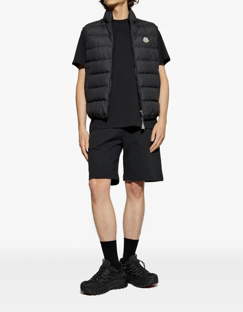 Patch Logo Jersey Shorts Black