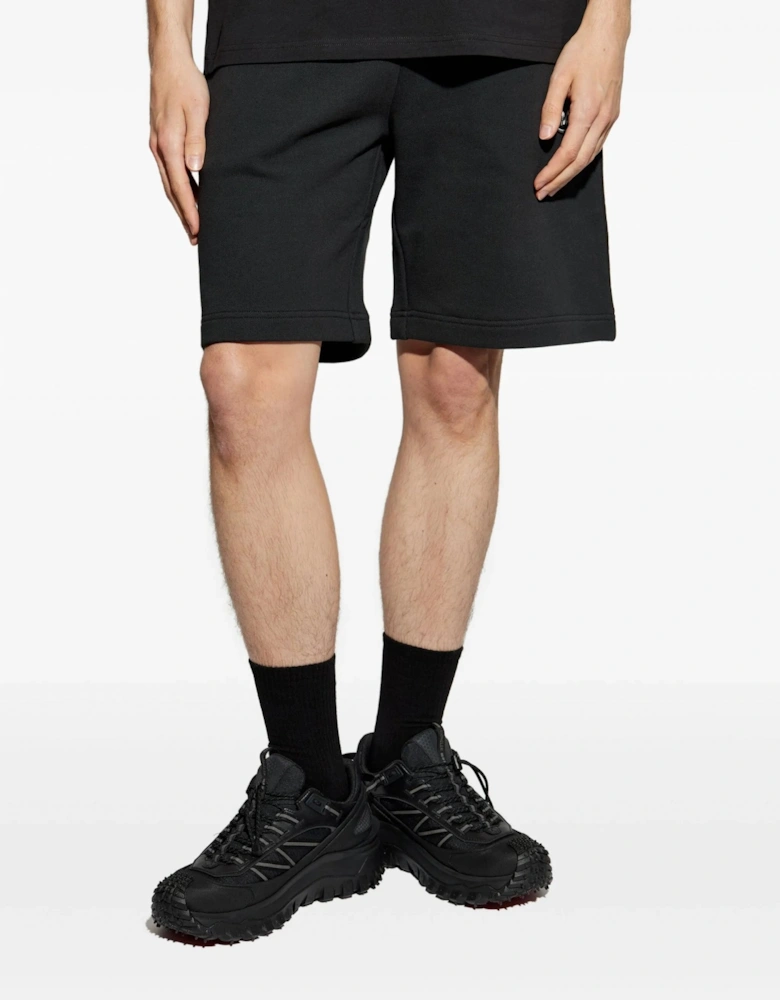Patch Logo Jersey Shorts Black