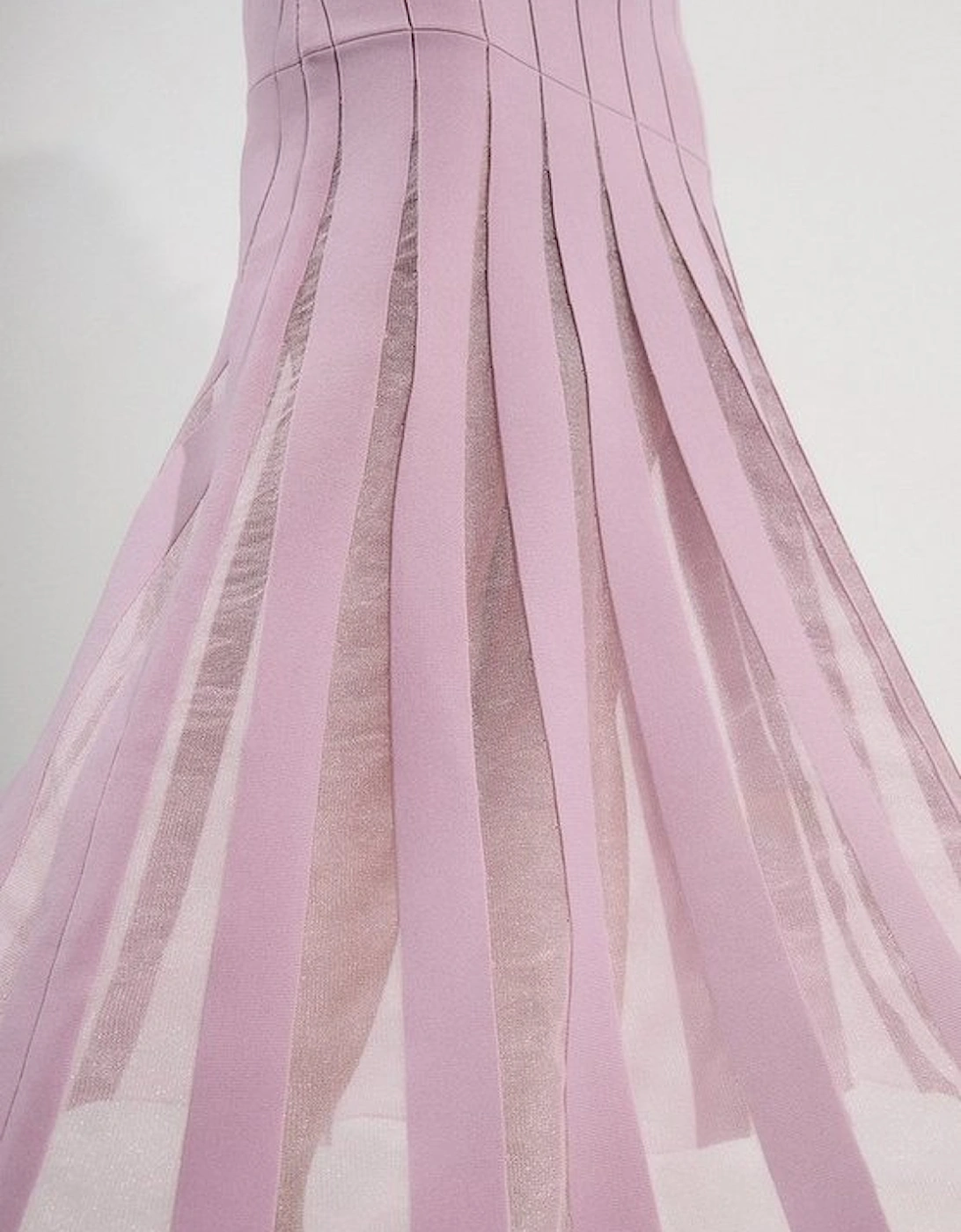 Viscose Blend Filament Full Skirt Knit Midi Dress