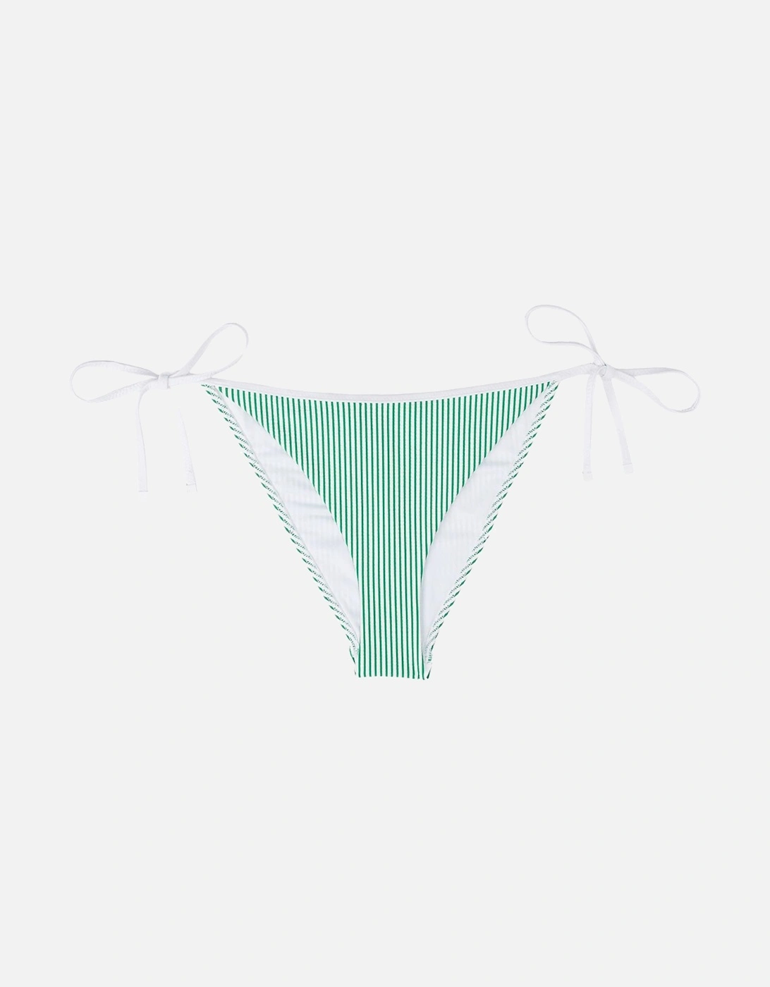 Seersucker Stripe Bikini Bottoms, Radiant Green, 6 of 5