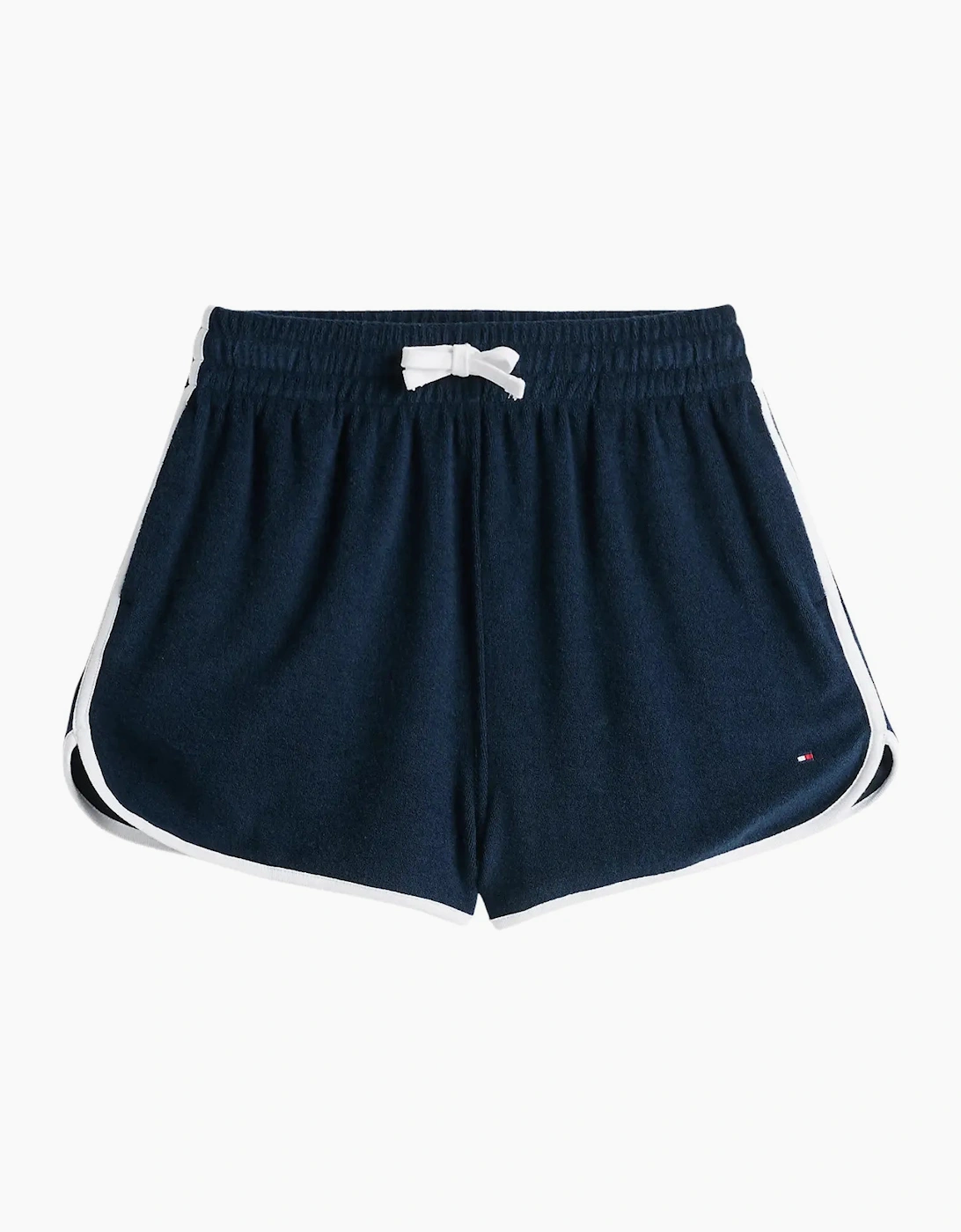 Tommy Hilfiger Tommy Hilfiger Women's Embroidered Flag Terry Shorts, Navy
