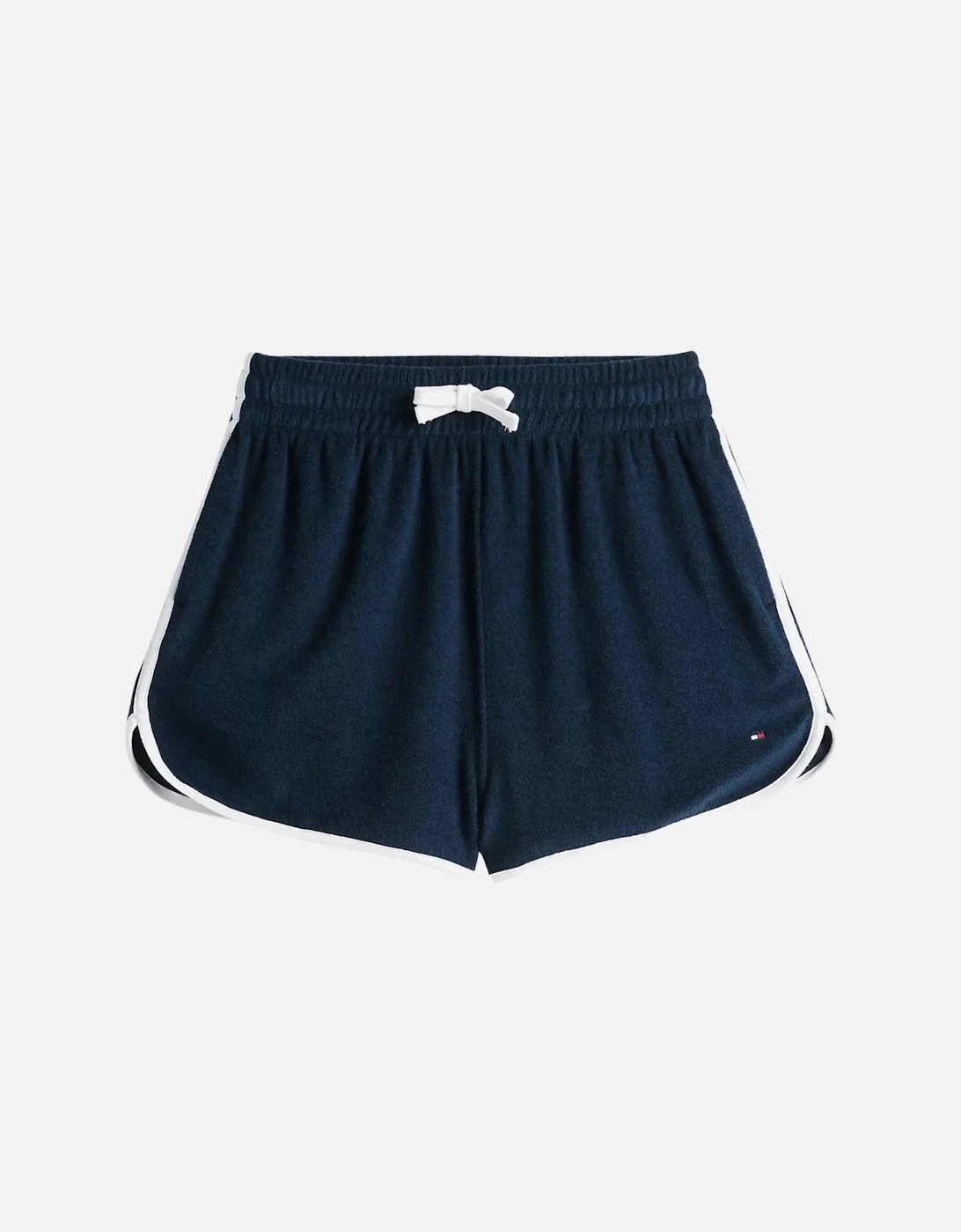 Embroidered Flag Terry Shorts, Navy, 6 of 5
