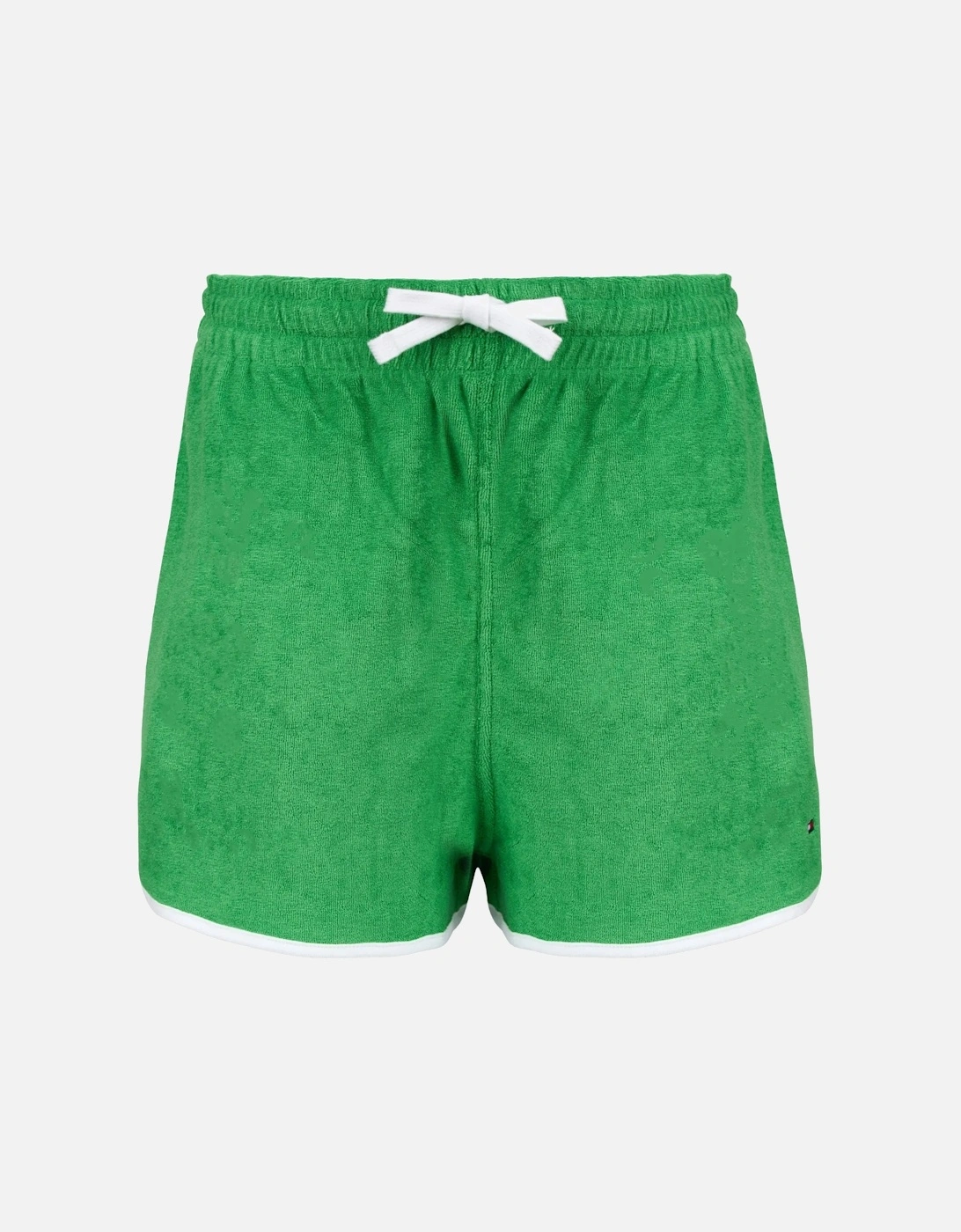 Embroidered Flag Terry Shorts, Radiant Green, 5 of 4